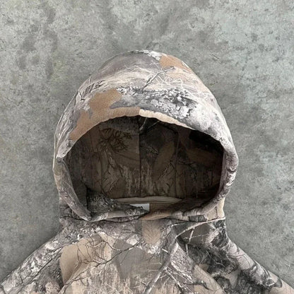 Retro Oversized Baggy Camouflage Hoodie