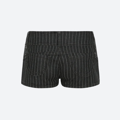 Striped Micro Shorts