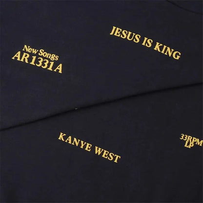 Sunday Service Foaming Print Loose Jesus Is King Streetwear Hoody