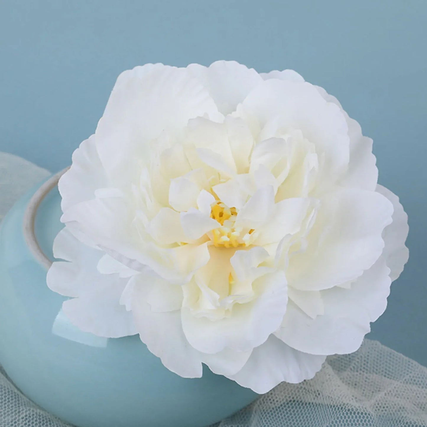 Red Wedding Rose Flower Bride Headdress Hair Accessory White 2 Accessories-L