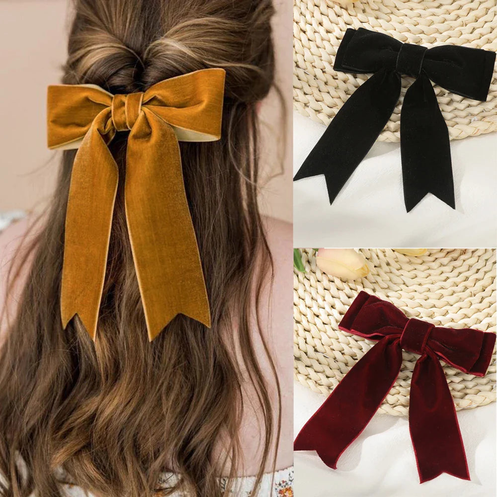 French Red Black Fashion New Year Festival Christmas Hair Accessory Accessories-L