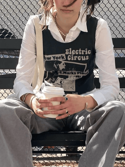 Vintage 90s Cropped Tank Top