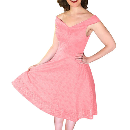 JuliaFashion - Vintage Elegant Lace Collar Lace Tucked Slim High Waist Large Swing Female Fitting Prom Sleeveless Dress