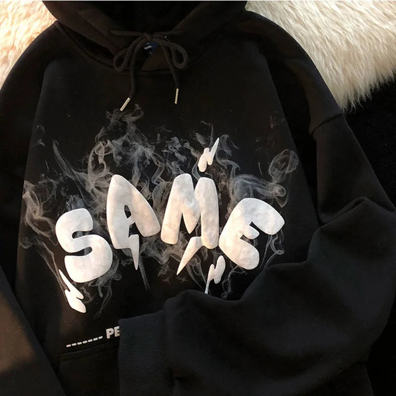 Aesthetic Grunge Oversized Angel Ears Hoodie