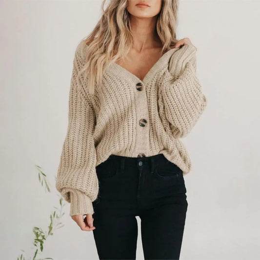 Stylish Chunky Casual Modern Open Front Fall/Winter Cardigan