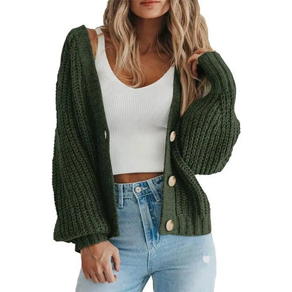 Stylish Chunky Casual Modern Open Front Fall/Winter Cardigan