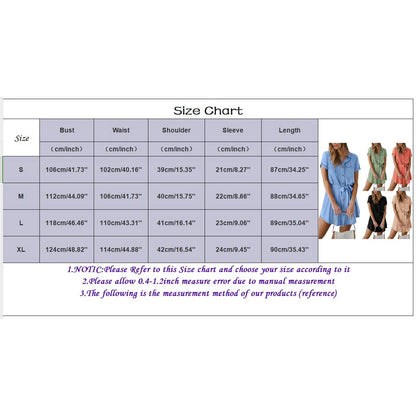 JuliaFashion - Women Fashion Short Cargo V Neck Short Sleeve Belted Pocket Mini Solid Color Casual Party Summer Shirts Dress
