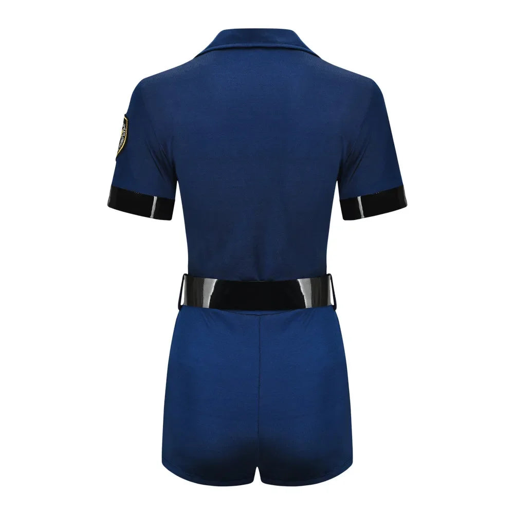 Women Sexy Police Cop Officer Erotic Clubwear Adult Halloween Attire