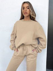 Women's 2 Piece Outfits Oversized Sweatshirt Matching Sweatpants Lounge Hoody