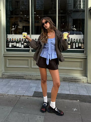 Fashion Casual Elegant Tweed Chic Stylish Cropped Jacket