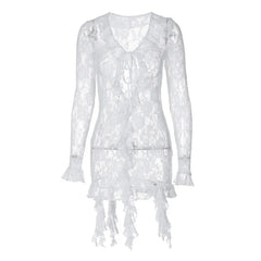 Julia Fashion - Bag Hip Mini Ribbon Splicing Bodycon Party Club Women's Mini Dress