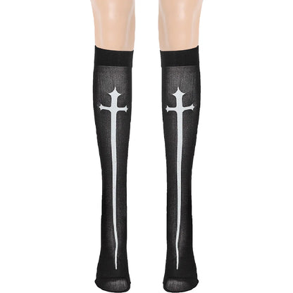 Saintlike Faux Leather PVC Nun Roleplay Halloween Dress Costume