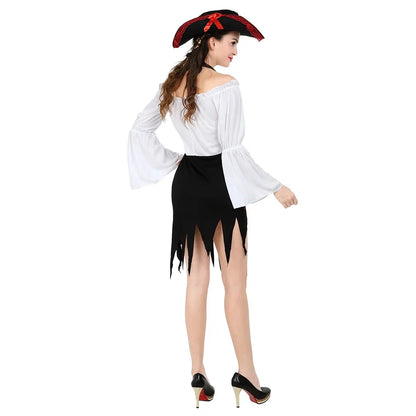 Pirate Viking Captain Renaissance Cosplay Dress Masquerade Fancy Costume