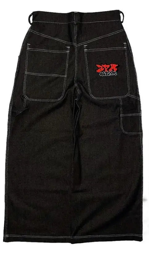Y2K Streetwear Hop Jeans Hip Baggy Wide Men Vintage Leg Pants
