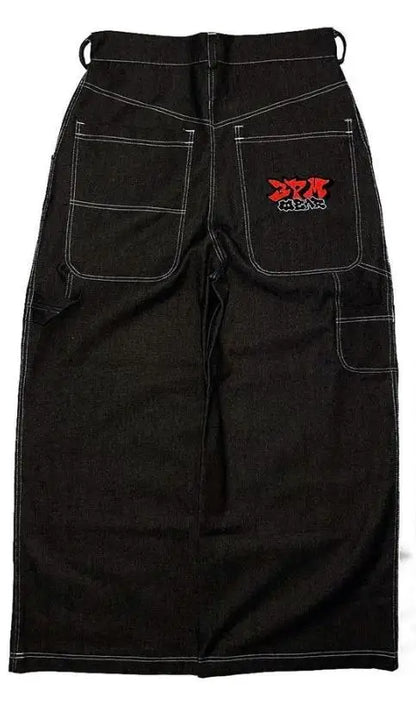 Y2K Streetwear Hop Jeans Hip Baggy Wide Men Vintage Leg Pants