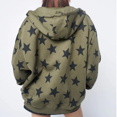 Vintage Oversized Stylish Star Grunge Hoodie