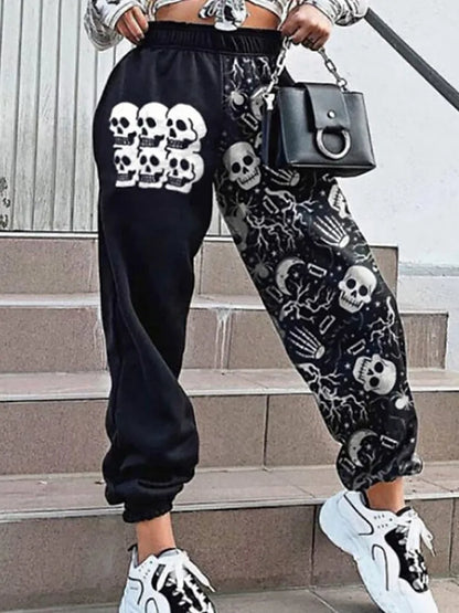 Punk Grunge Skull Halloween Pants