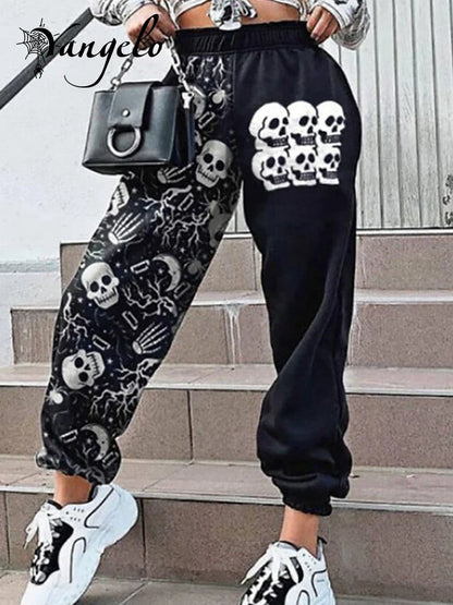 Punk Grunge Skull Halloween Pants