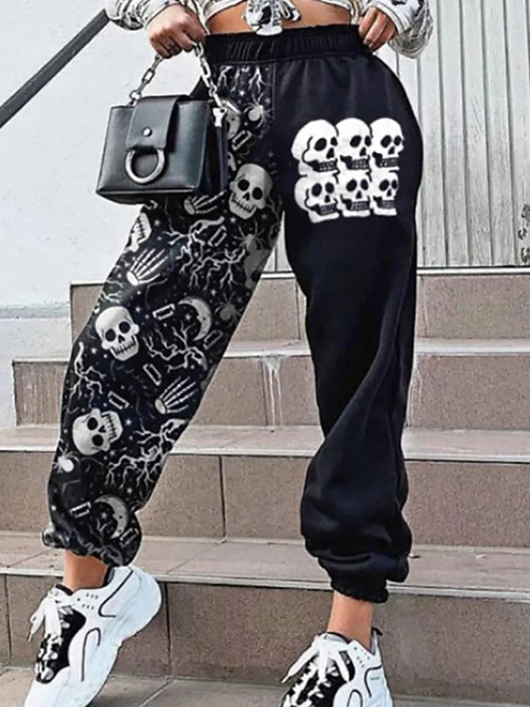 Punk Grunge Skull Halloween Pants