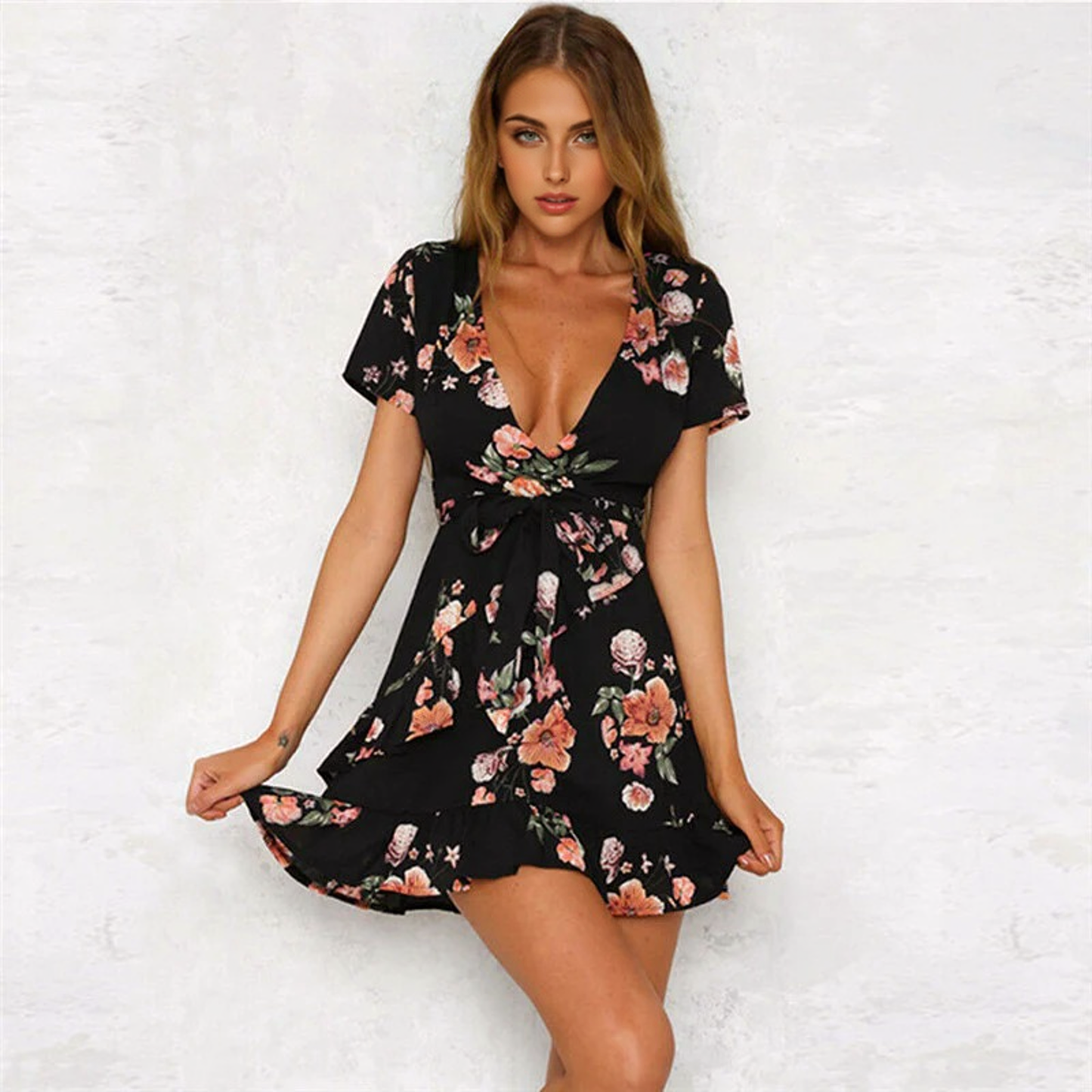 Julia Fashion - Boho Women's Floral Dress