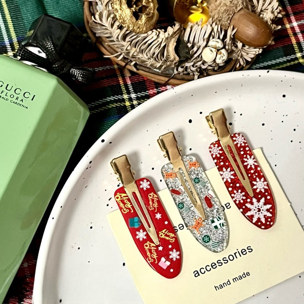 Christmas Seamless Side Hair Duck Bill Hair Accessory