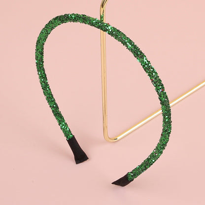 Christmas Rhinestone Glitter Red Green Party Hair Accessory