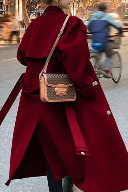 Oversized Double Breasted Christmas Outerwear