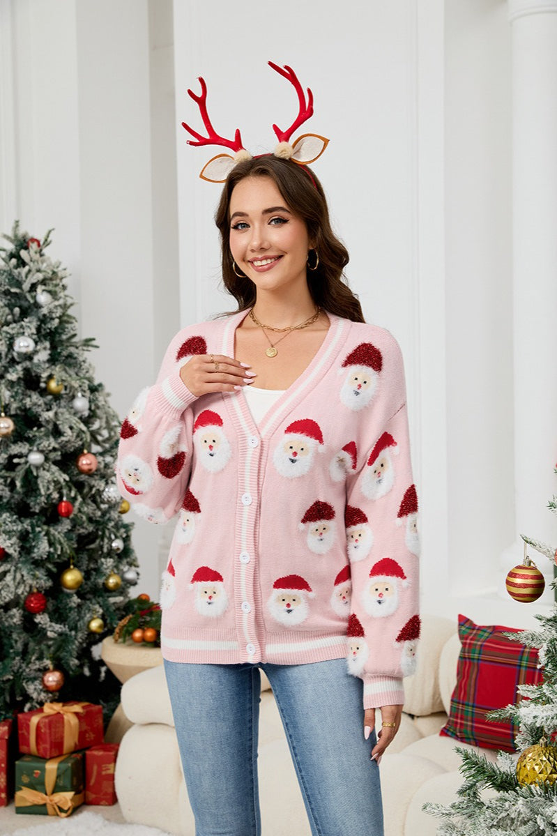 Santa Knit Christmas Cardigan