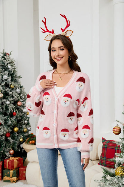 Santa Knit Christmas Cardigan