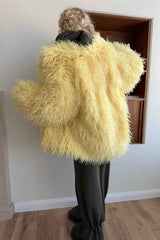 Plush Faux Animal Fur Thickened Warm Loose Coat