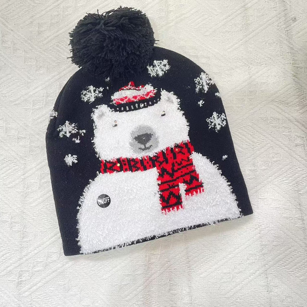 Jacquard Knit Christmas Hat