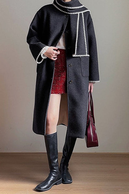 Heavyweight Wool Plaid Bodycon Christmas Skirt