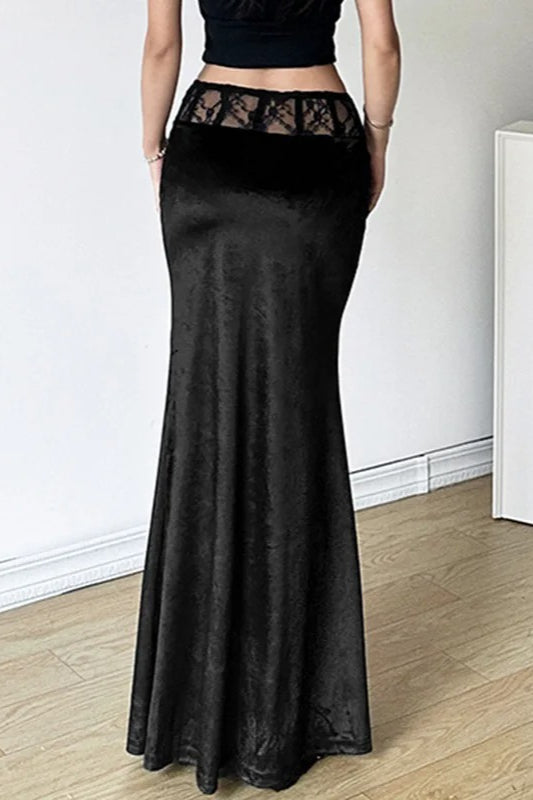 Halloween Lace Patchwork Skirt