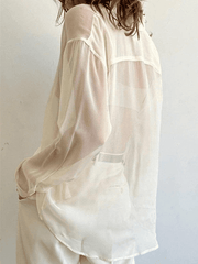 Button Front Ribbed Knit Modern Long Sleeve Mini Dress Shirts