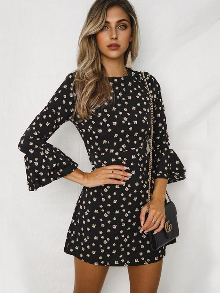 JuliaFashion - 2024 Take Me Places Floral Print Mini Dress