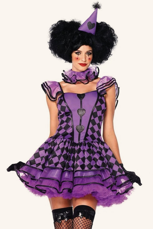 Vampire Circus Clown Halloween Costume