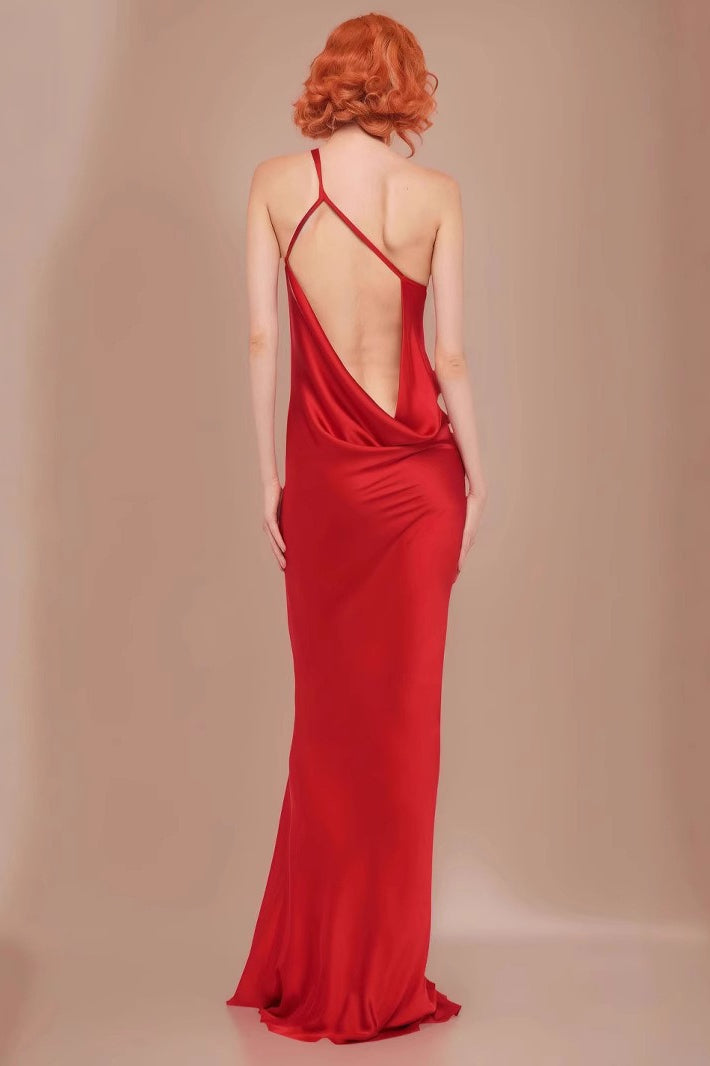 Long Waist Defining Party Dress