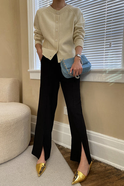 Jade Button Raglan Christmas Cardigan