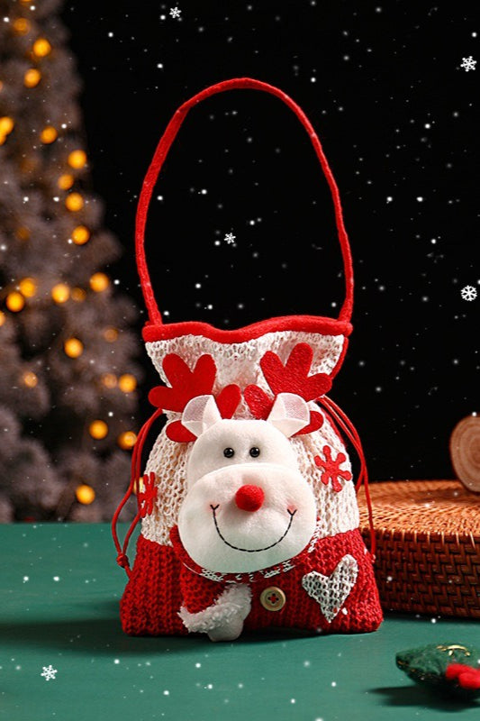 Christmas Creative Knitted Tote Gift Candy Bag