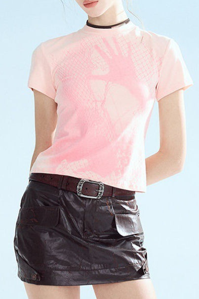 Chic Fitted Cotton T-Shirt