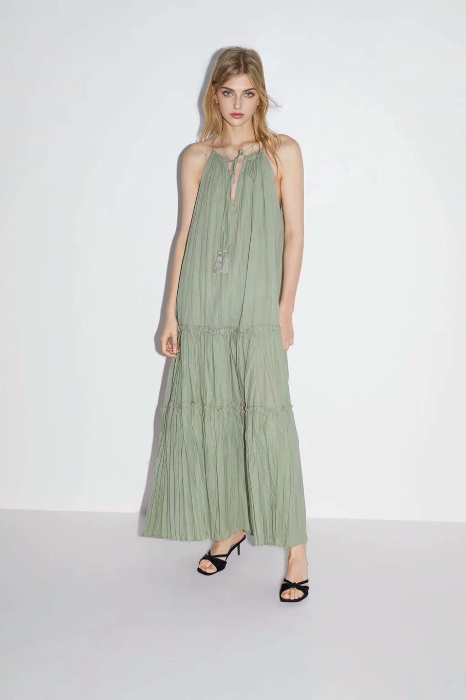 JuliaFashion - 2024 Sexy Loose Strap Maxi Boho Dress