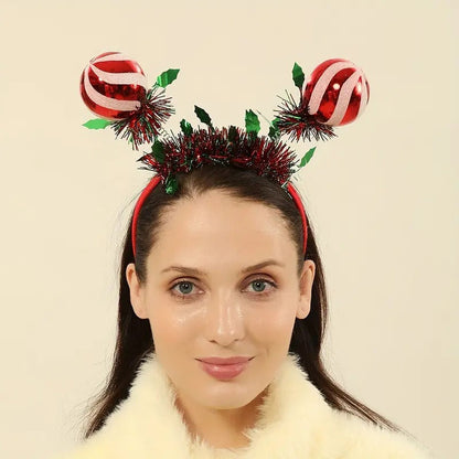 Christmas Ball Antler Bell Star Tree Festive Hair Accessory