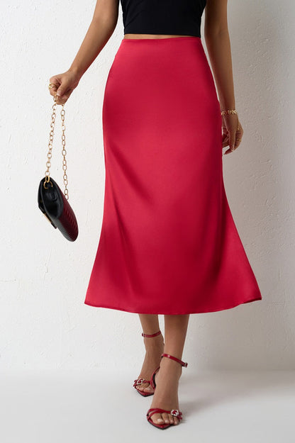 Mermaid Tail Satin Christmas Skirt