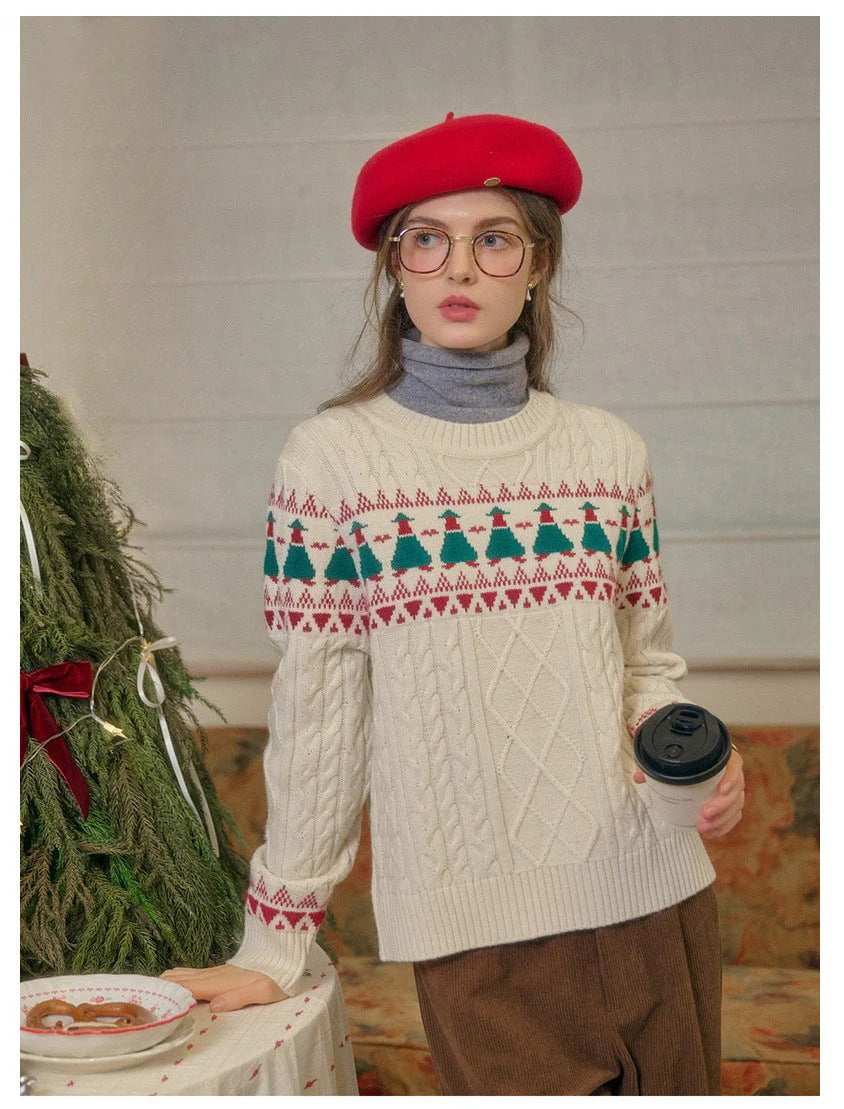 Christmas Tree Vintage Fair Isle Sweater