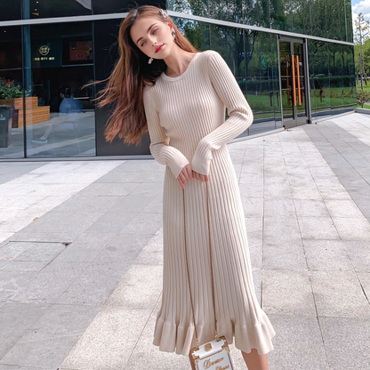 Julia Fashion - Designed Knitted Long Dress