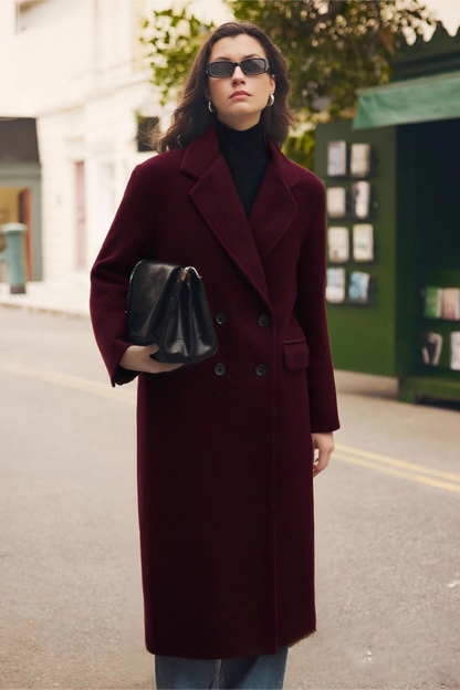 Wool Blend Loose Chic Slim Elegant Christmas Outerwear