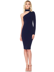 JuliaFashion - Unbelievers One Shoulder Bodycon Dress
