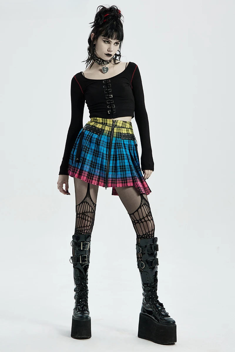 Women's Daily Hollowing Out & Mesh Liner Sexy Denim Slim Design Women Black Mini Skirt