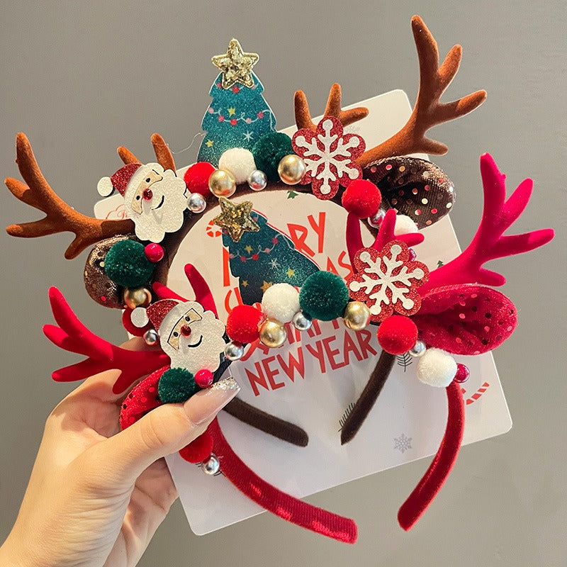 Christmas Deer Antler Bohemian Decorative Hair Accessory