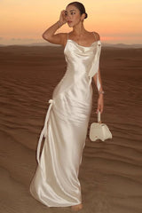 Cami Backless  Maxi Silk Dress